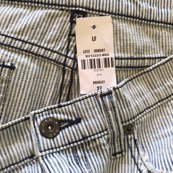 LF CARMAR low rise stripe distressed shorts - Picture 6 of 7